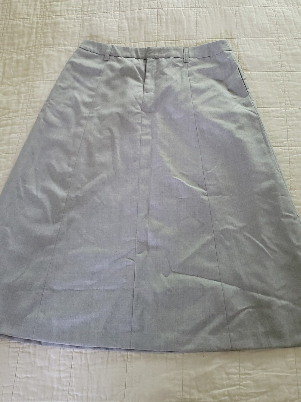 Pendleton Wool Skirt Grey Maxi Midi Skirt Size 14